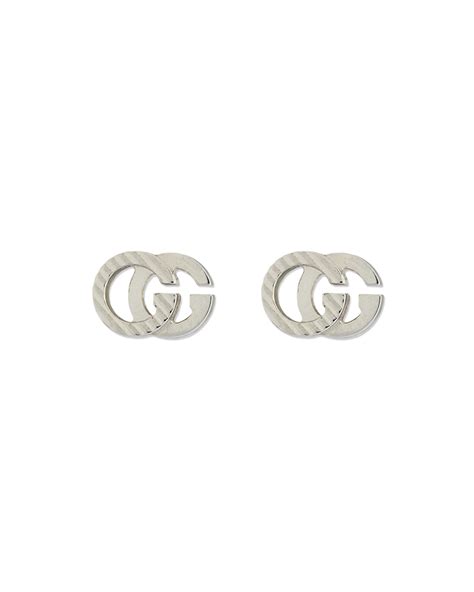 gucci white gold studs